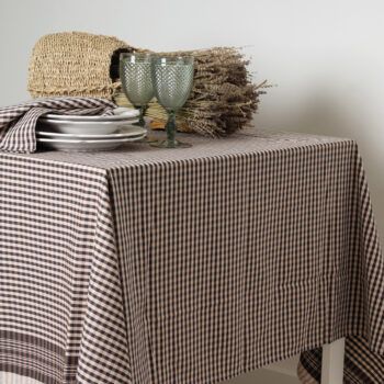 Mantel y servilletas modelo Fardero de algodón para hostelería de Pascuet